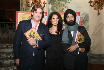Mortimer Singer, Tina Bhojwani and Waris Ahluwalia